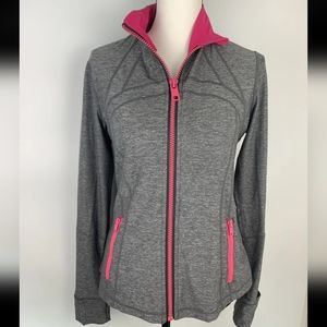 Lululemon Athletica Define Jacket Size 6 Gray & Pink